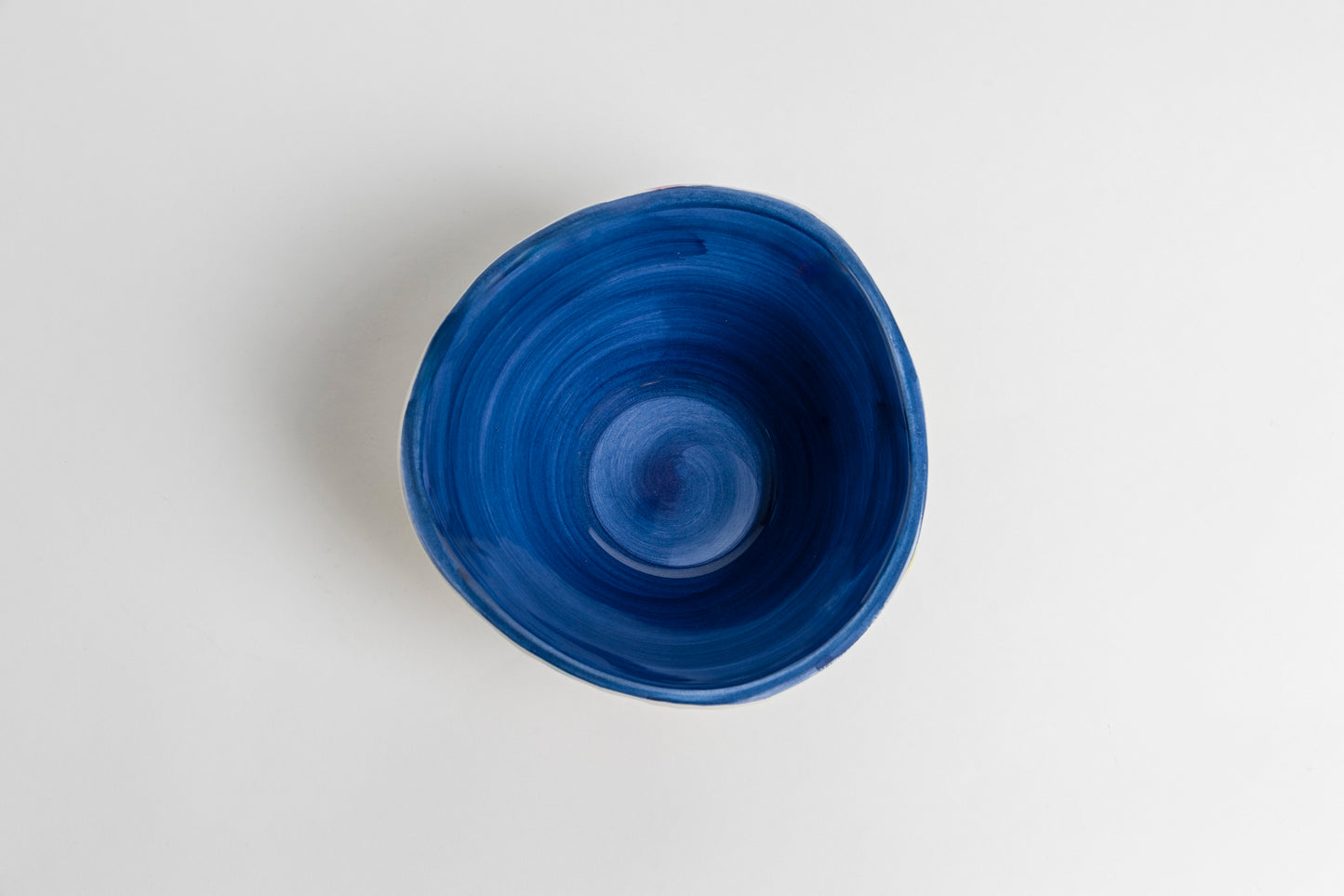 Ciottola cerchi profonda blu piccola