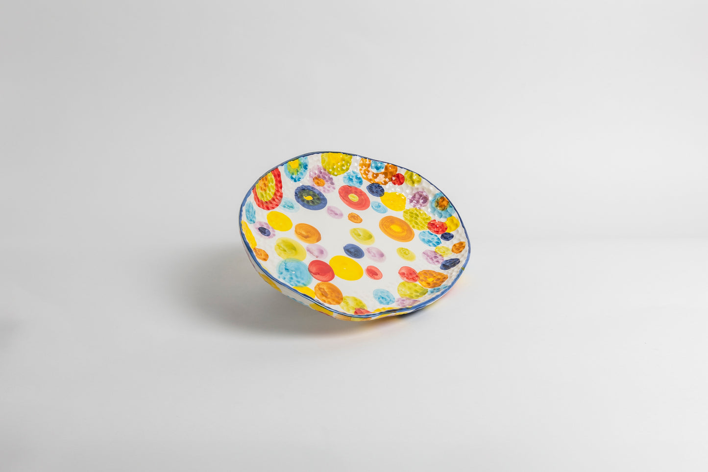 Piatto cerchi colorati