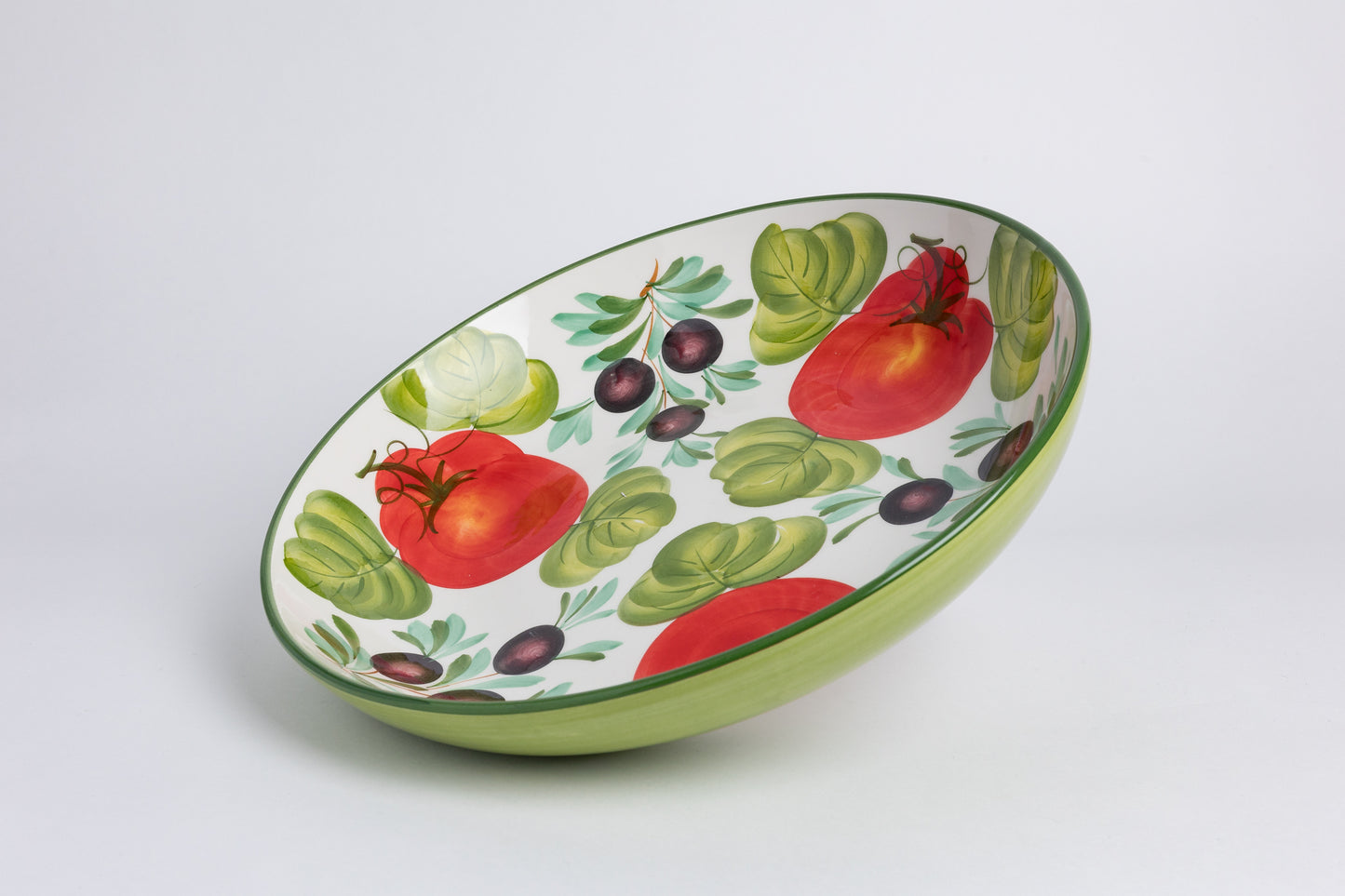 Piatto ovale pomodoro e olive
