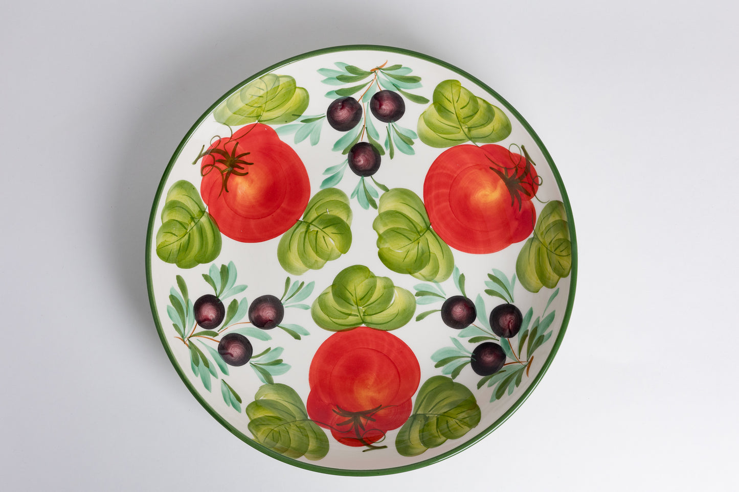 Piatto ovale pomodoro e olive