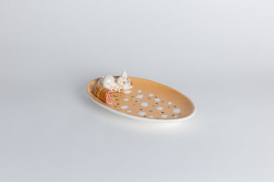 Piatto ovale maialino e salsiccia