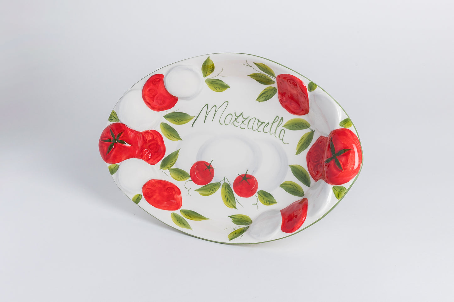 Ovaler Pomodoro-Mozzarella tief