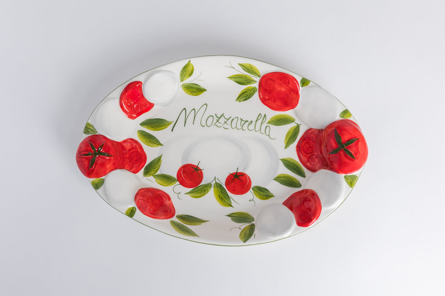 Ovaler Pomodoro-Mozzarella tief