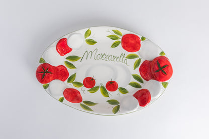 Ovaler Pomodoro-Mozzarella tief
