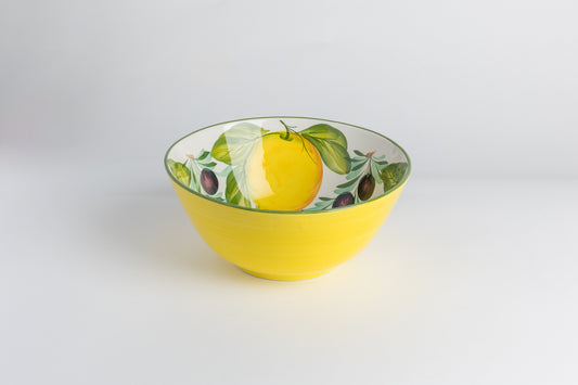 Ciotola limoni e olive gialle